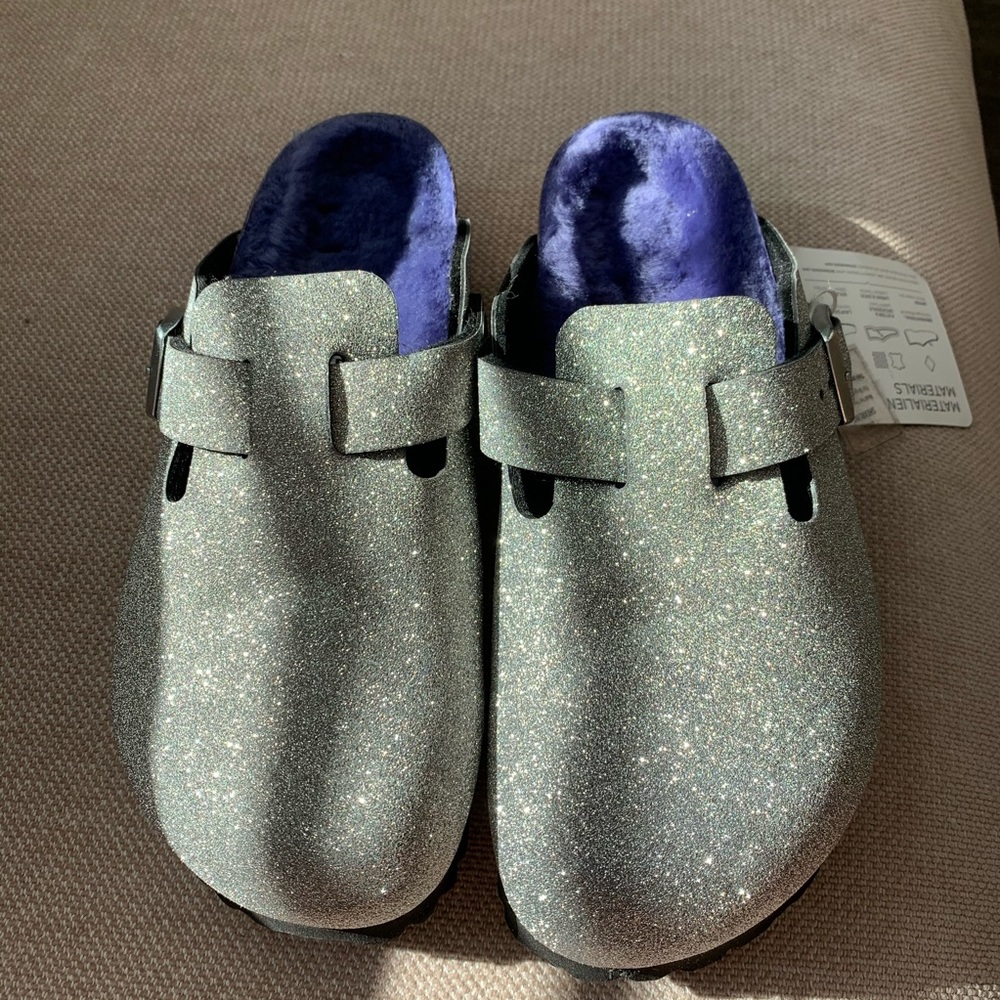 Birkenstock Boston glitter dust clogs - Picture 2 of 6